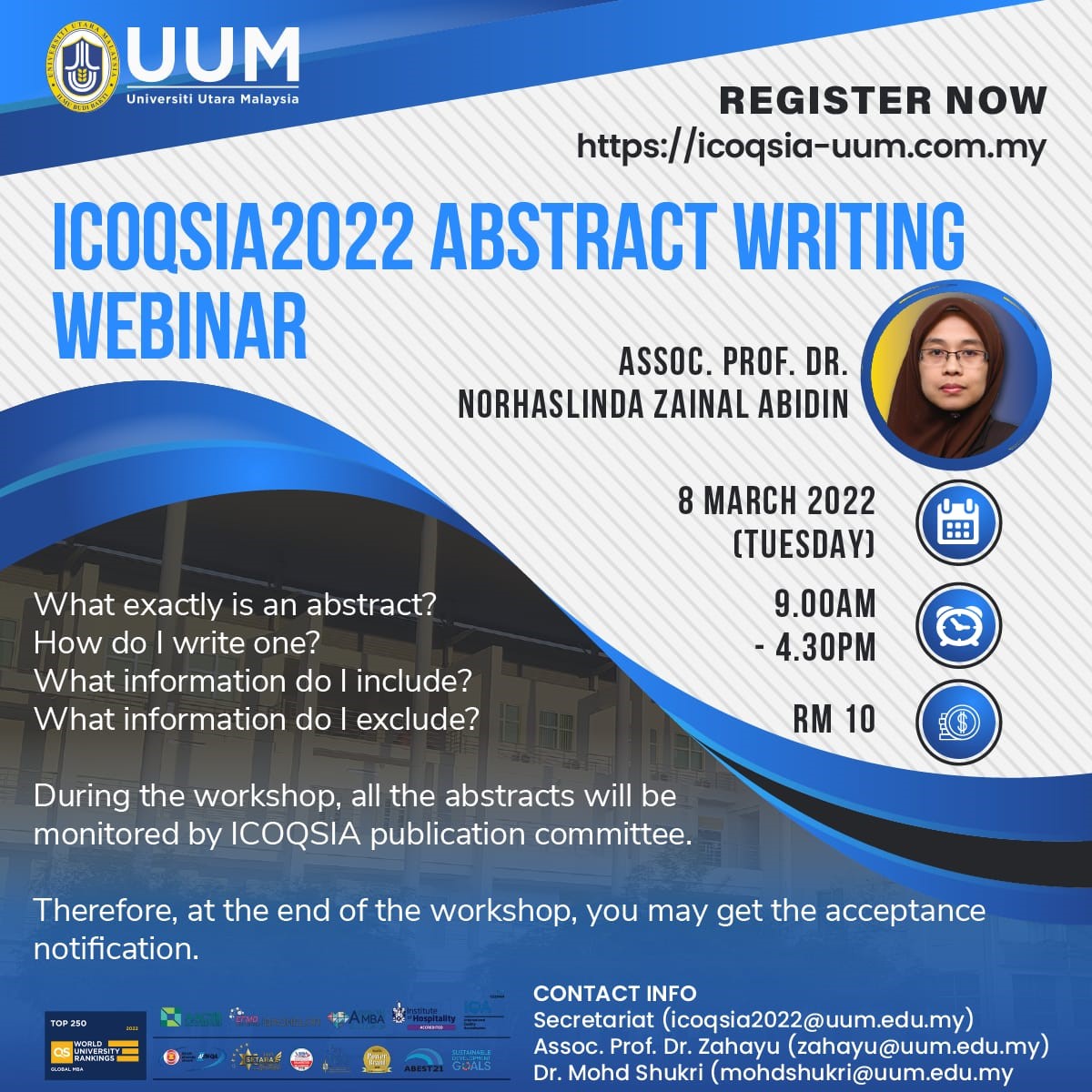 "ICOQSIA 2022 Abstract Writing”