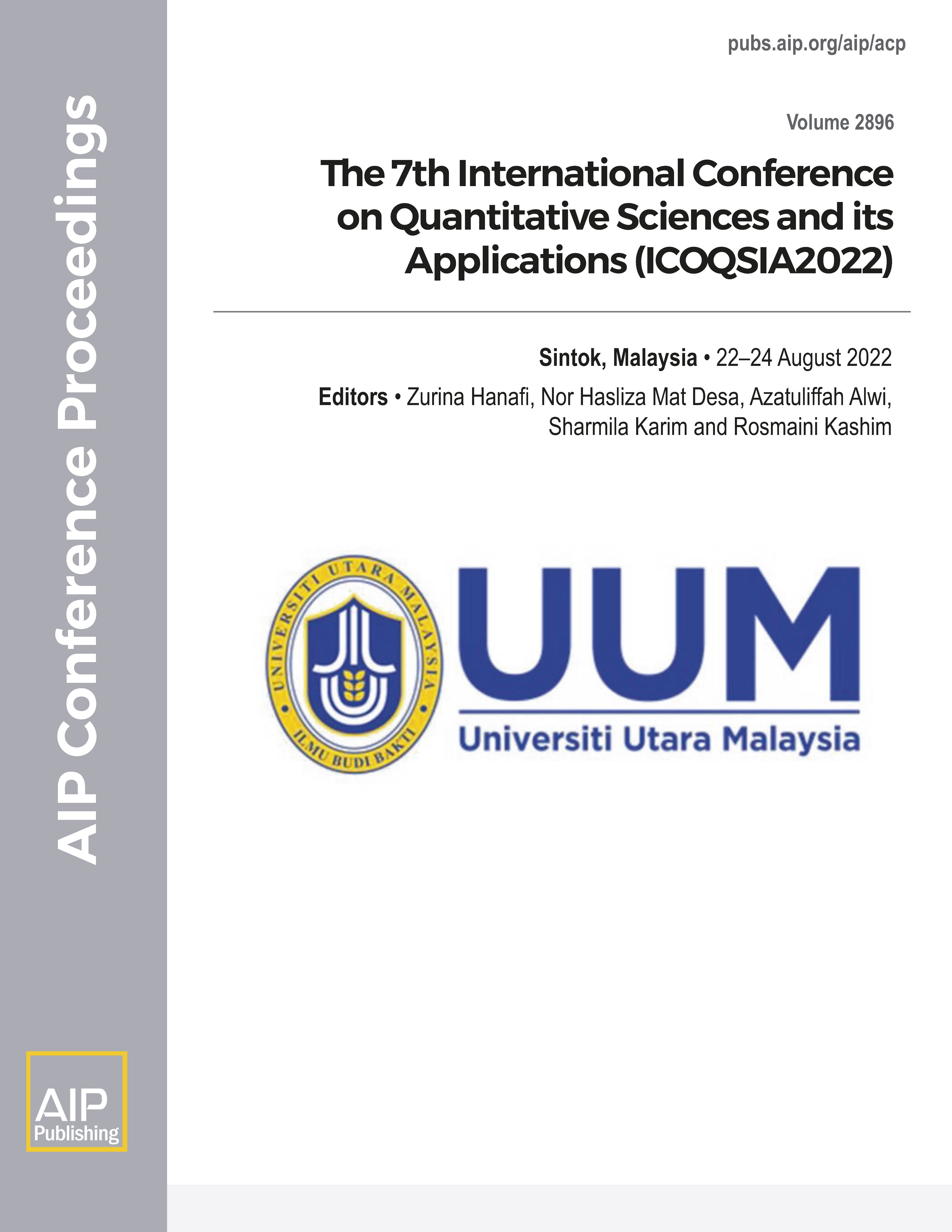 AIP Conference Proceedings of the 7th International Conference on Quantitative Sciences and its Applications (ICOQSIA 2022)