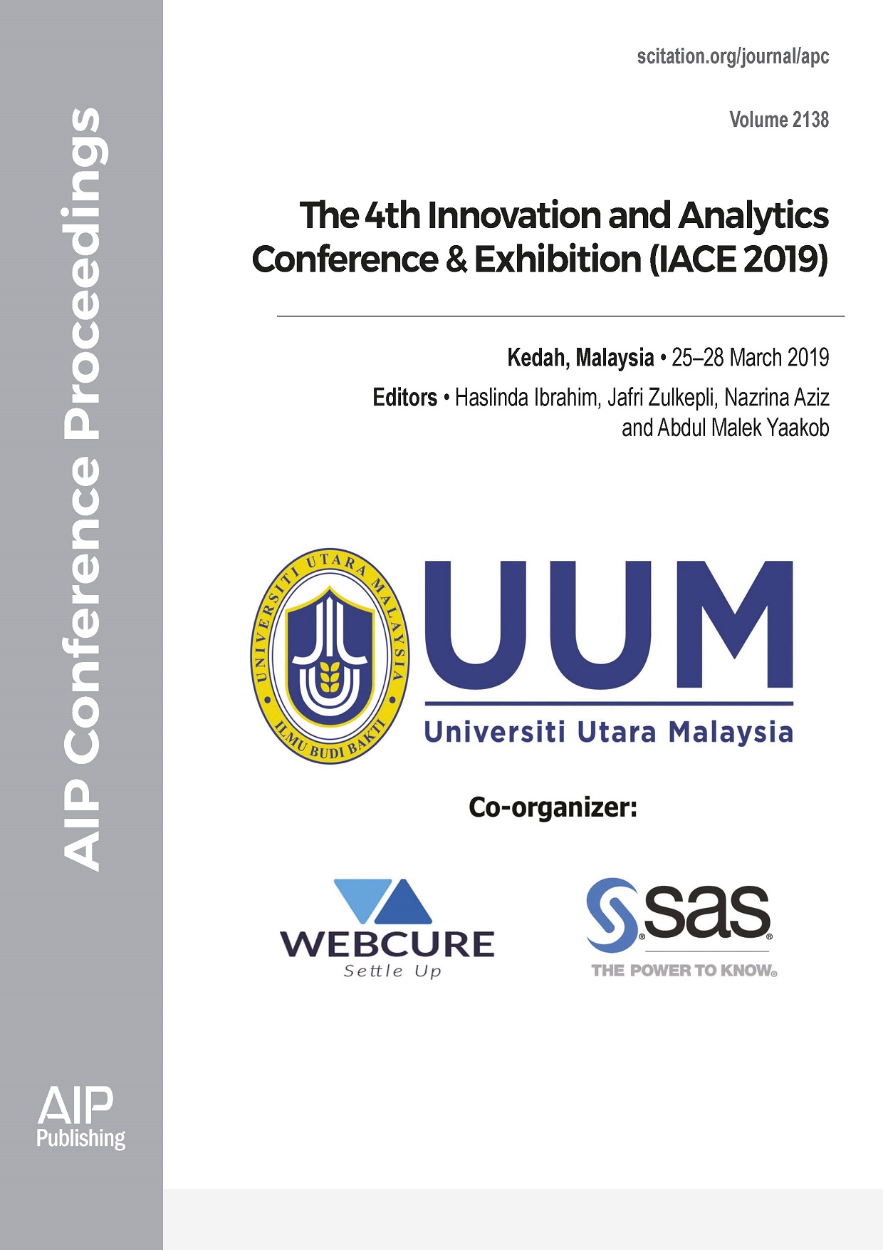 Proceedings of the Innovation and Analytics Conference & Exhibition (IACE) 2019