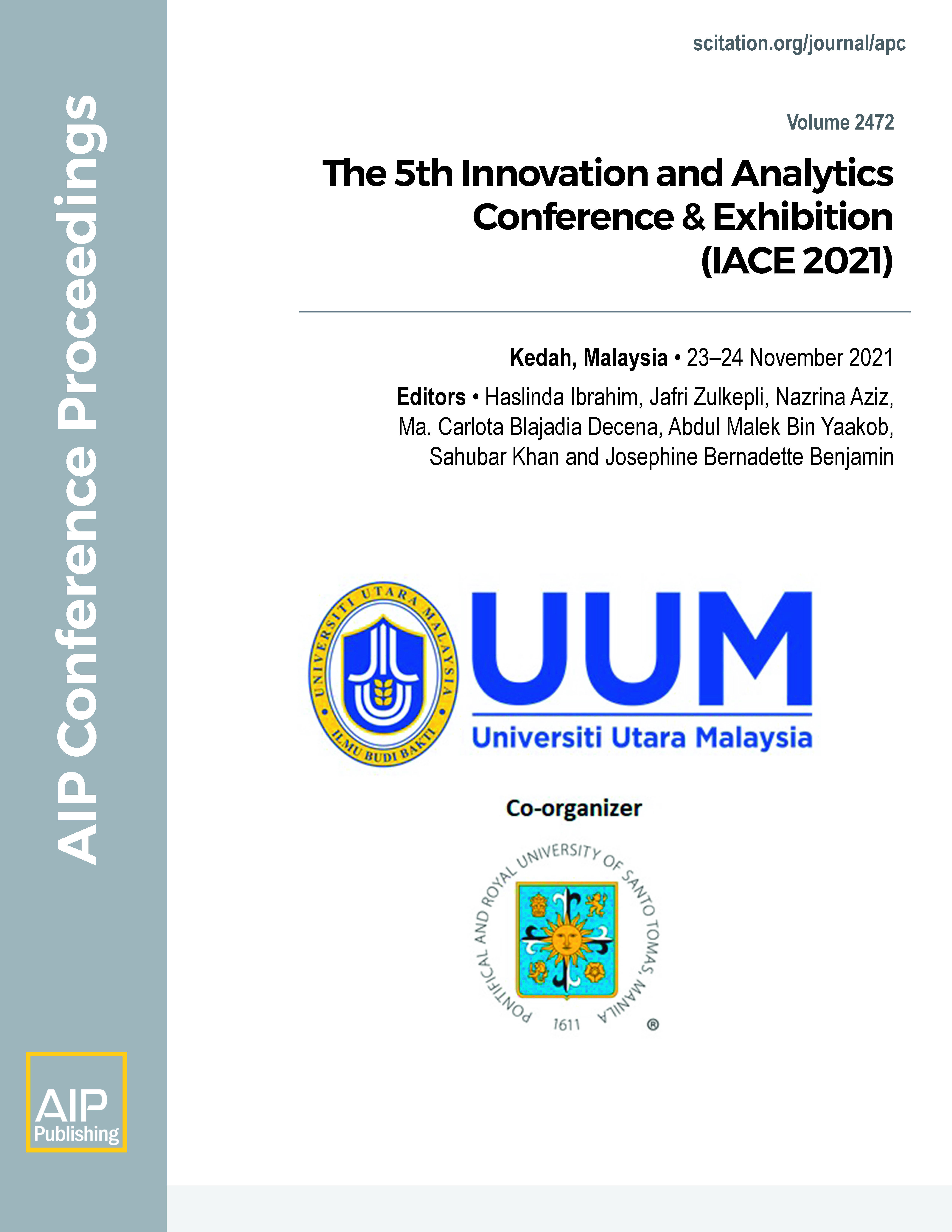 Proceedings of the Innovation and Analytics Conference & Exhibition (IACE) 2021